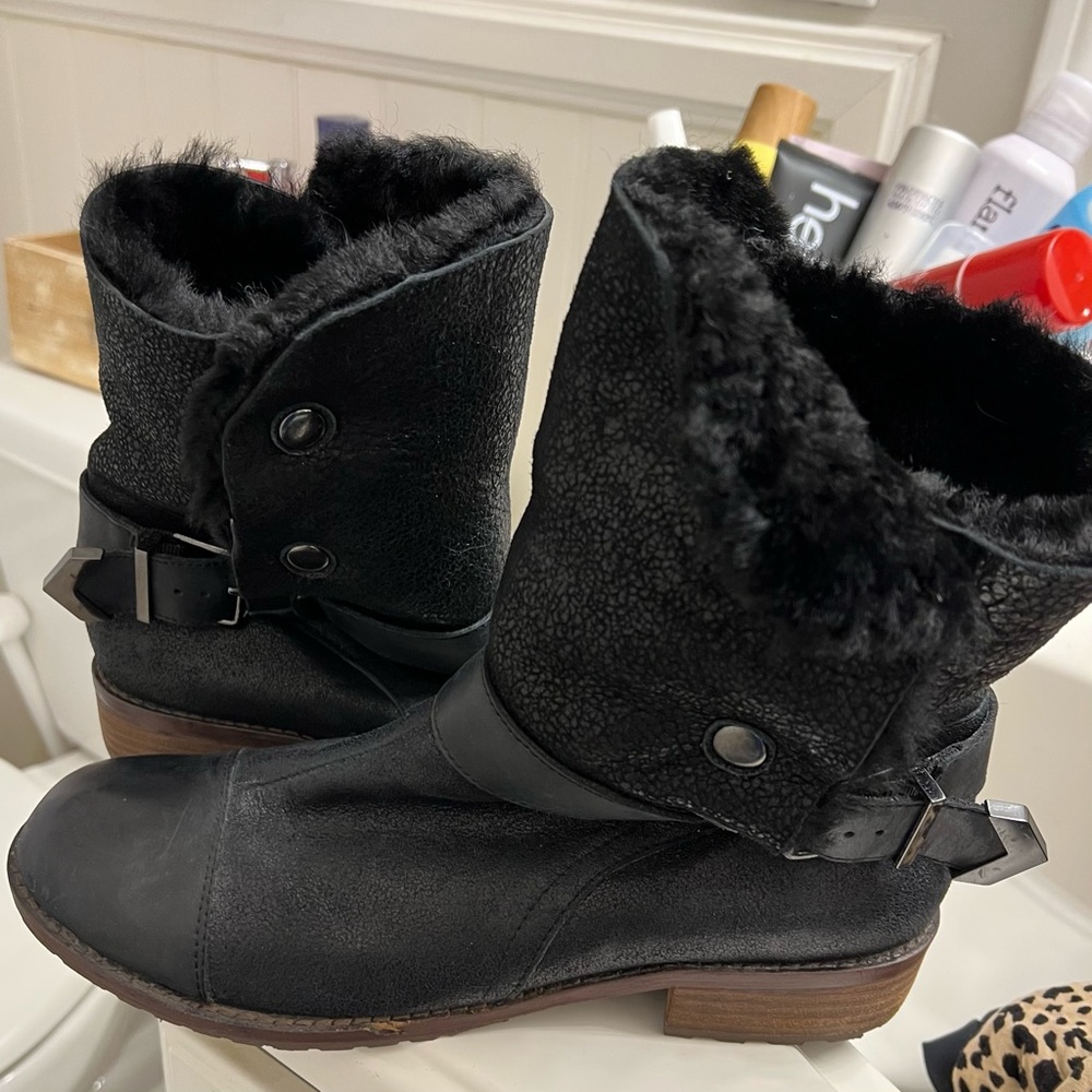 Matt Bernson Shearling Lined Tundra Boot 9 black